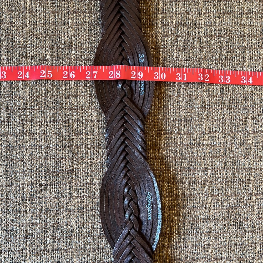 Brighton Brown Belt with Silver and Blue Buckle - Picture 9 of 10